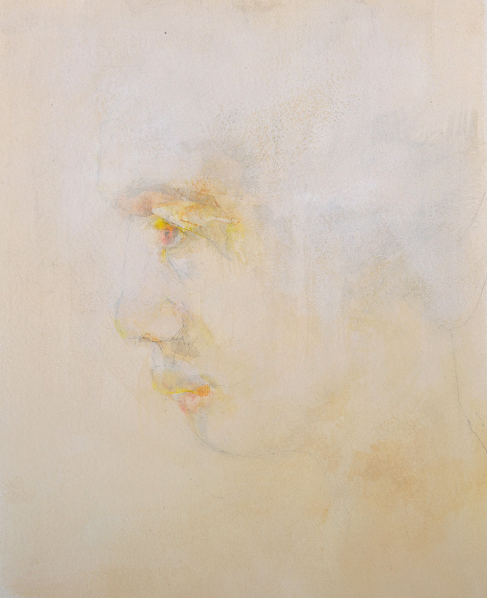 Study 3 ( The face) Water colour on paper. 36.5 x 31.5cm. 2013.